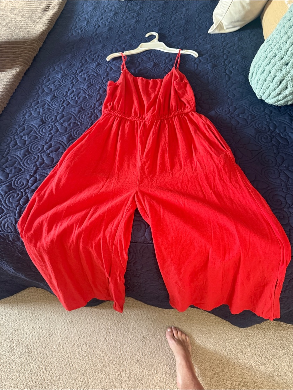 Haute Hippie Red Wide-Leg Jumpsuit